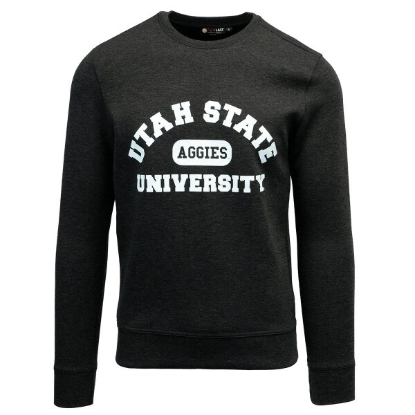 utah state university crew sweatshirt charcoal